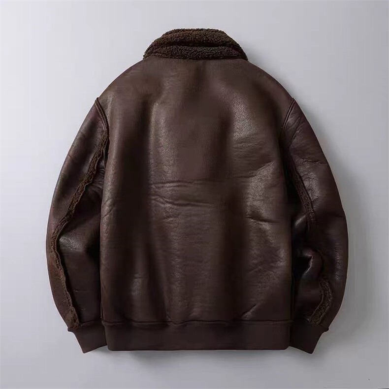 (网图)加厚加绒双面穿高端鹿皮绒皮草皮衣夹克外套313B-1710-P180,男装夹克,星座313B