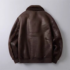 (网图)加厚加绒双面穿高端鹿皮绒皮草皮衣夹克外套313B-1710-P180，男装夹克，星座313B