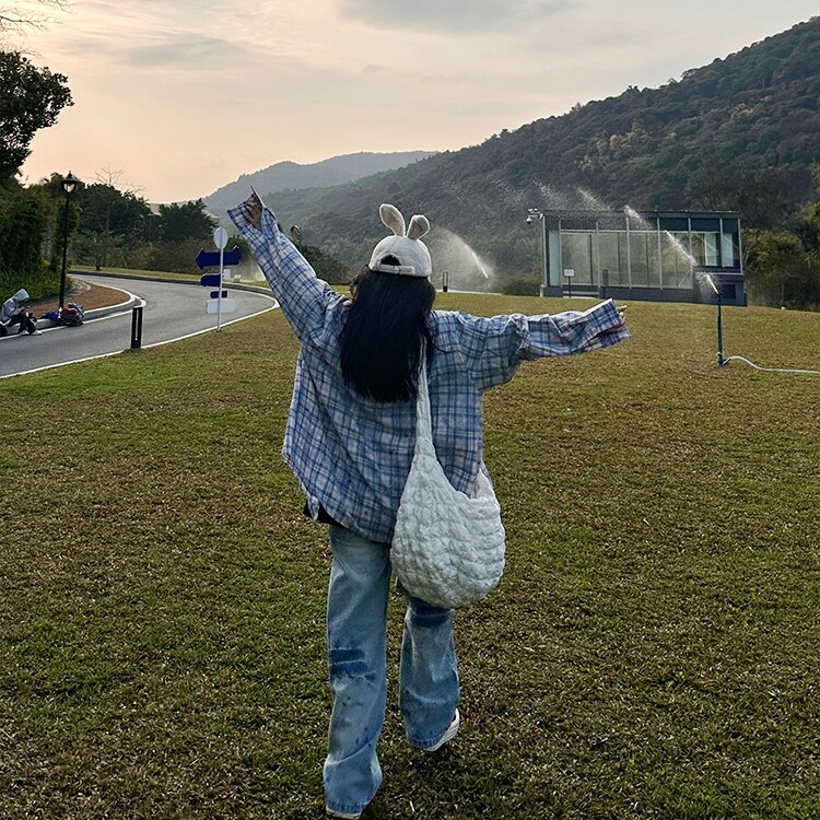 XKSHUO春季美式复古徽章印花格子长袖衬衫百搭宽松男女高街,男装衬衫,星座218-1（原230）