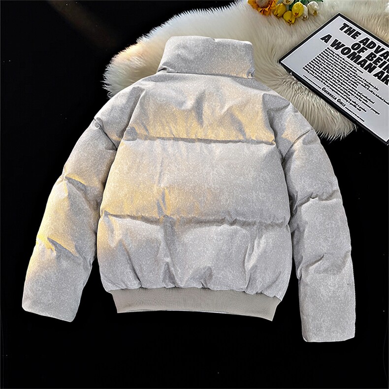 做旧复古冬装立领棉服男女棉衣外套光板面包服高街HZ8819-P88,男装棉衣,星座610B-1