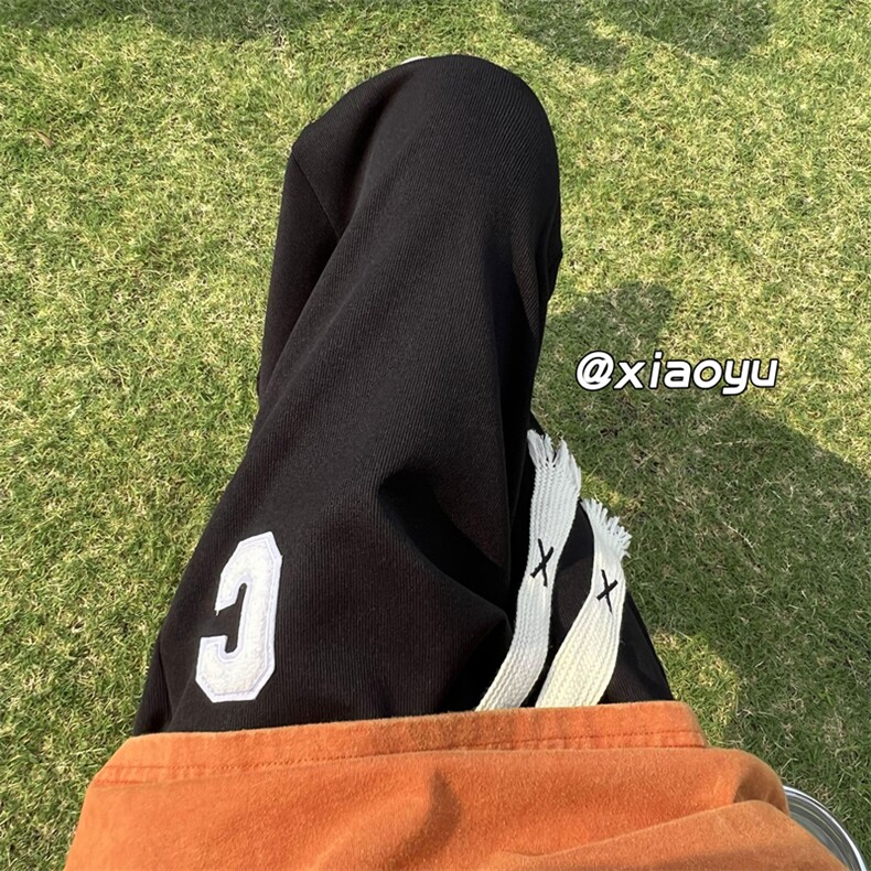 XZ616秋季新款宽松百搭植绒字母C休闲卫裤TY381P50控65,男装休闲裤,星座512A（原616）