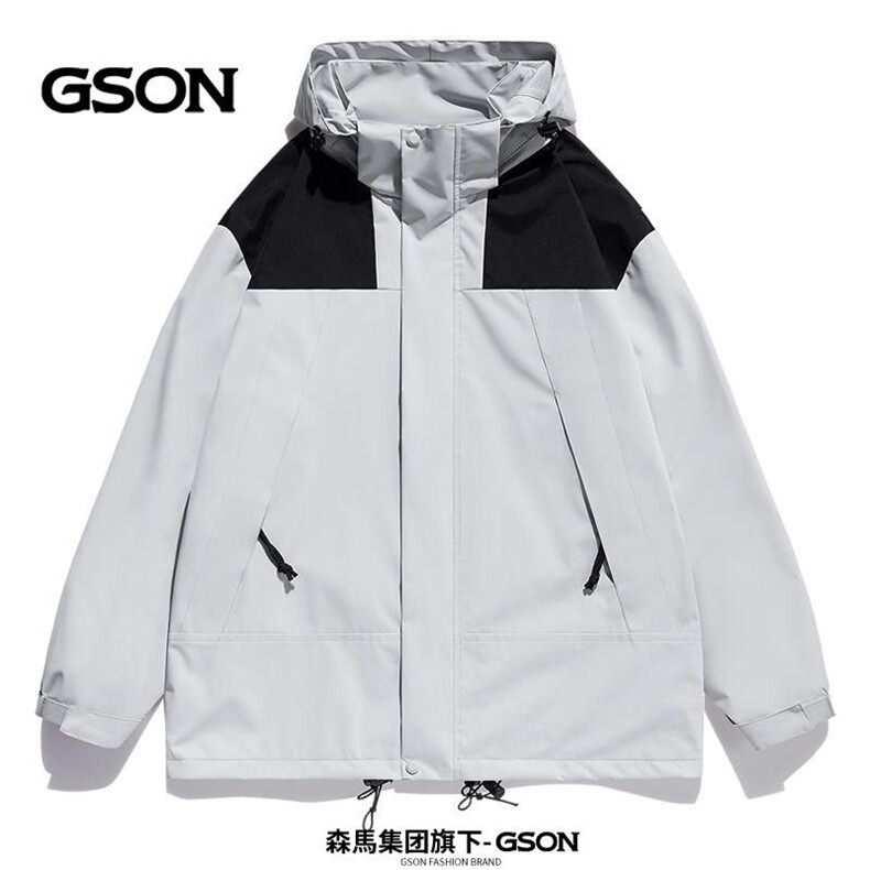 秋冬户外三合一冲锋衣男女可拆卸防风防水登山服,女装棉衣/棉服,星座1511