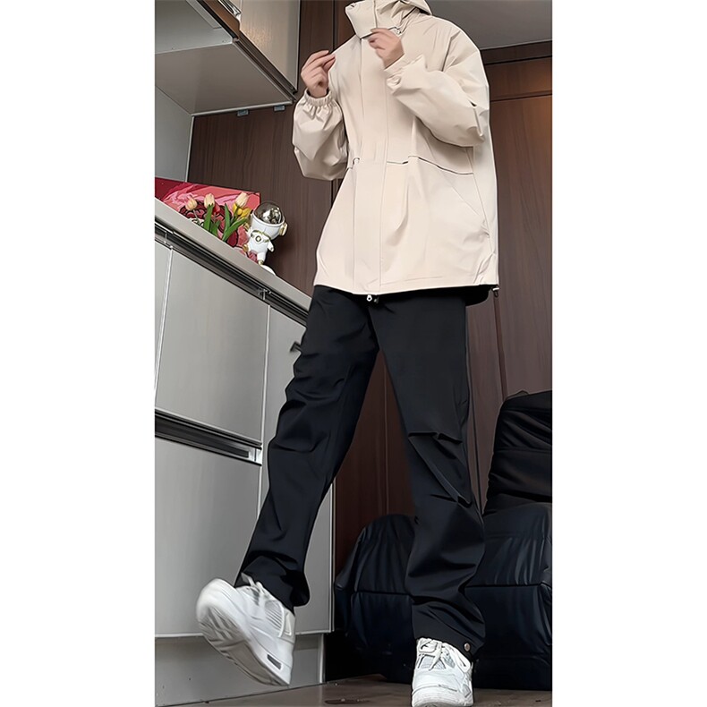 TZ90869088/P110秋装新款套装可拆卸帽子夹克外套休闲裤两件套,男装休闲套装,电商A141