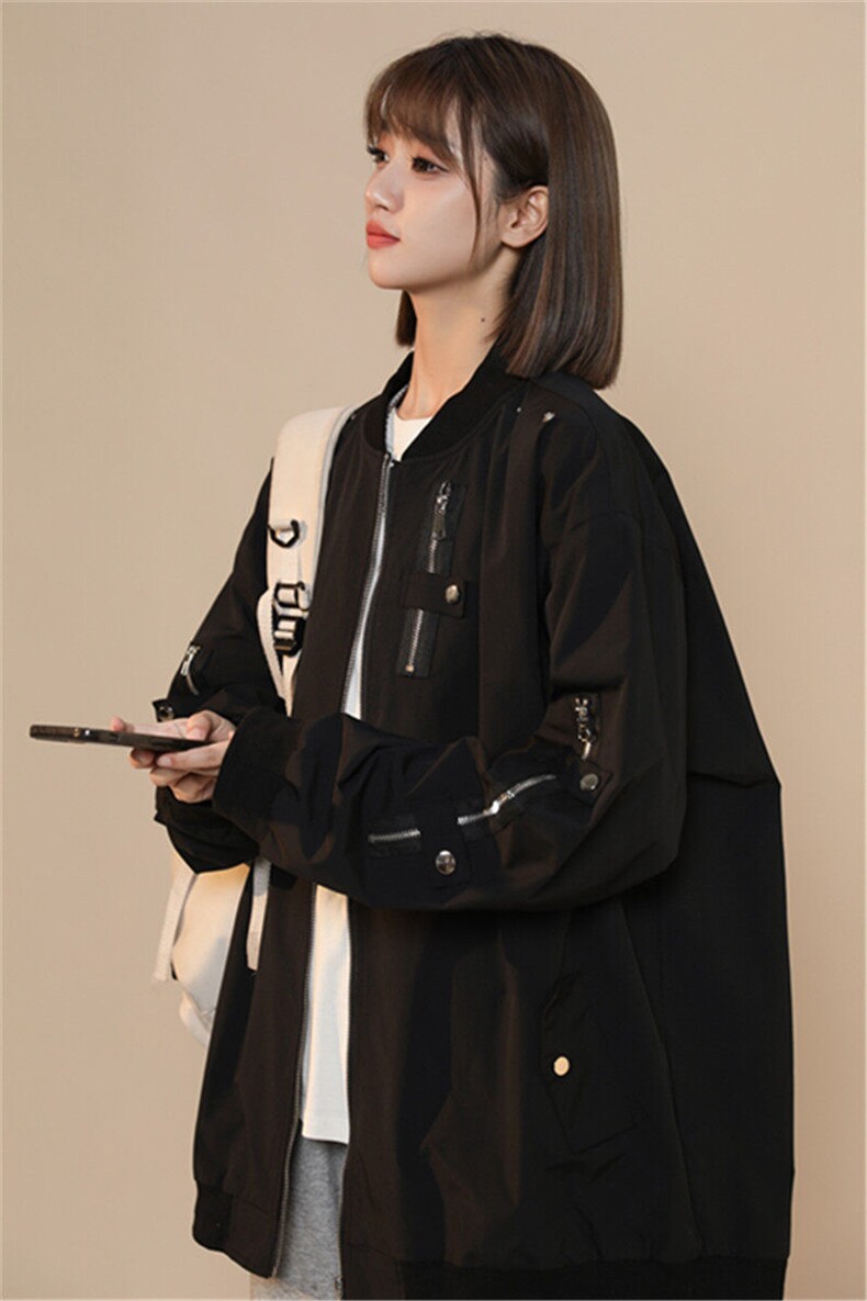 春秋款金属多拉链防水夹克棒球服X1213-DY149-P80,男装夹克,星座1213