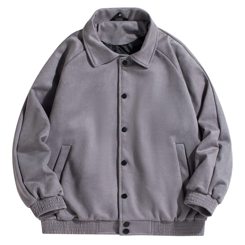 复古麂皮绒外套秋冬款潮牌棒球服宽松夹克潮牌外穿A438-3721-P70,男装夹克,电商A438