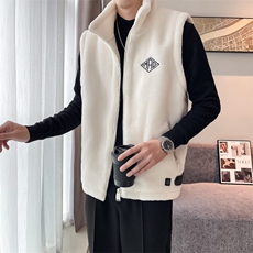 2024冬季加厚羊羔毛立领棉马甲背心外套男M505-p110控165，男装背心/马甲，电商D303