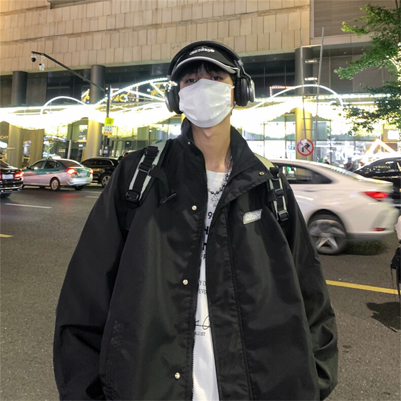 秋季春装新款现货港风拉链冲锋衣男潮流夹克个性外套A113-2P65,男装夹克,电商A113-2