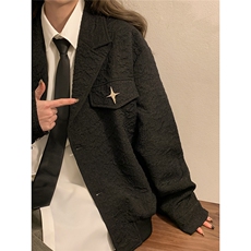 中性风黄底美式夹克女潮牌夹克男情侣大码外套女JK8748P95控128，男装夹克，星座226-1