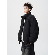现货美式高街休闲夹克冬季三防立领纯色户外工装加厚棉服外套，男装夹克，电商A486