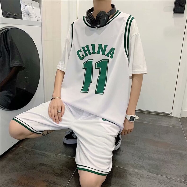 夏季穿搭套装搭配帅气运动篮球服短裤短袖情侣两件套潮tz131-p36,男装休闲套装,星座1008