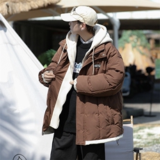冬季情侣外套假两件棉服棉袄2023新款加厚学生面包棉衣W6207-P90，男装棉衣，星座512-2