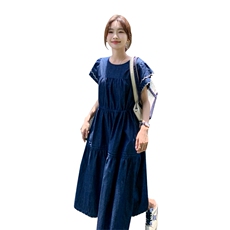夏季新款纯色薄款连衣裙B190-82375-P120-K178，女装连衣裙，辉之琳