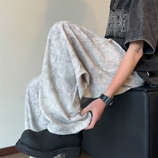 ！2026夏季新款男士冰丝宽松直筒裤垂感休闲裤WK2088特P40，男装休闲裤，电商B220