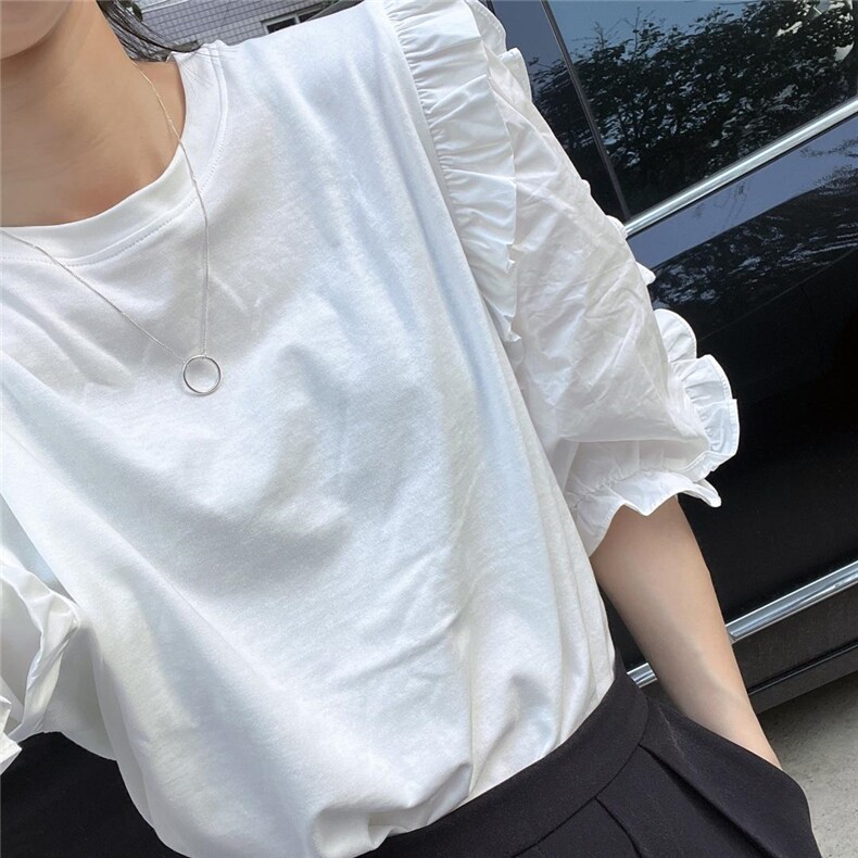 木耳袖小衫，其它，卡笛琇