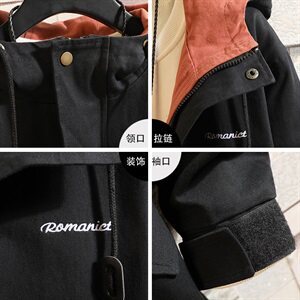 夹克男 外套2020冬季新款青少年纯棉潮流加绒加厚棉服DS283T图片