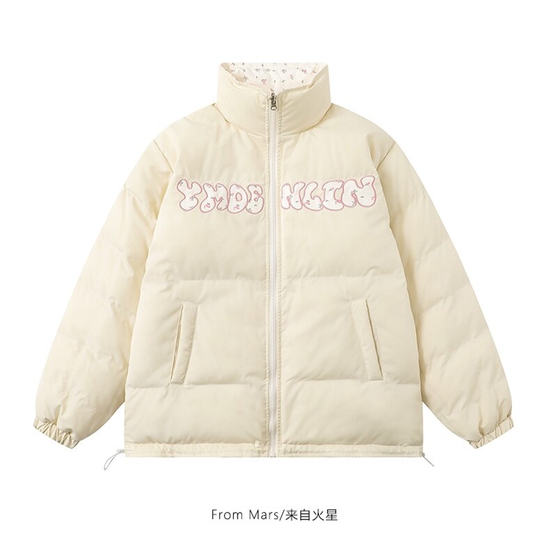 学院风面包服软糯甜美加厚保暖外套女冬装小个子双面穿棉服上衣,男装棉衣,星座1210-1