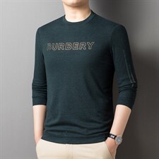 2023春秋季薄款男士卫衣中年圆领印花长袖男装休闲宽松上衣打底衫，男装卫衣，电商B212（原钱塘6029）