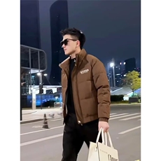 棉衣男士修身潮牌棉袄2025新款冬季时尚棉服痞帅外套TT605P86，男装棉衣，星座1013-5