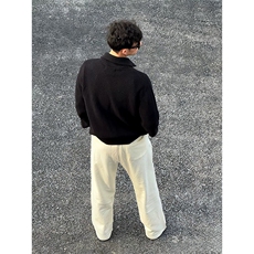 抖音得物保暖立领拉链针织外套秋冬宽松慵懒风纯色毛衣上衣AM02，男装针织衫/毛衣，电商A443