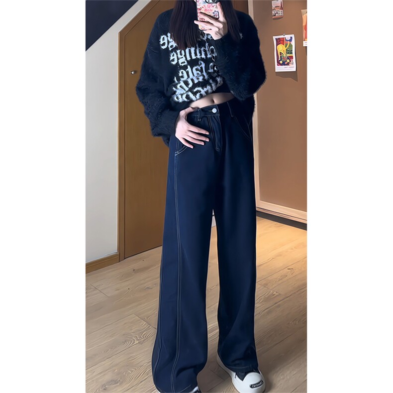 （现货）P40无差价控68新款直筒复古男女牛仔裤，男装牛仔裤，电商D205