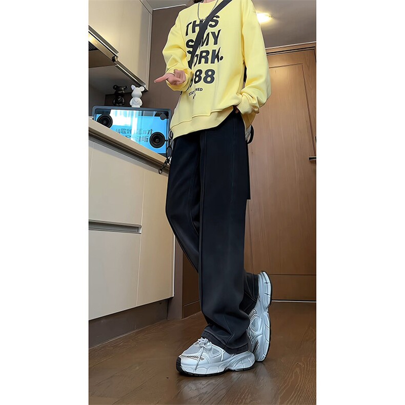 个性百搭时尚长裤美式Hiphop直筒宽松渐变色牛仔裤K619TP45控75,男装牛仔裤,电商A102B