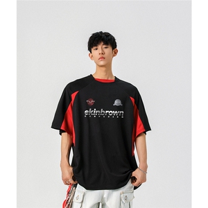 1速干美式投篮街头印花球服大码M-5XL短袖T恤男DX78028P50控78图片
