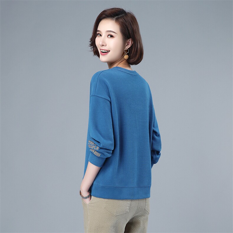 2022年春季新款潮韩版长袖卫衣女宽松显瘦韩版套头圆领上衣服女棉,女装卫衣/绒衫,简韵佳