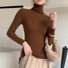 时尚百搭高领羊绒衫修身显瘦秋季必备单品，女装羊绒衫，暖思纯羊绒