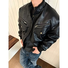 【现货】DMF2269-特批128自制原版皮衣高品质外套非揭阳货，男装皮衣，星座603-2