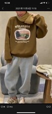 山水风光卫衣，女装卫衣/绒衫，简单小珍