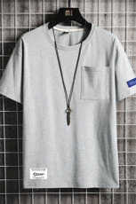 DX24062-P25大口袋百搭短袖t恤男大码半袖体恤上衣服，男装T恤，电商A040A