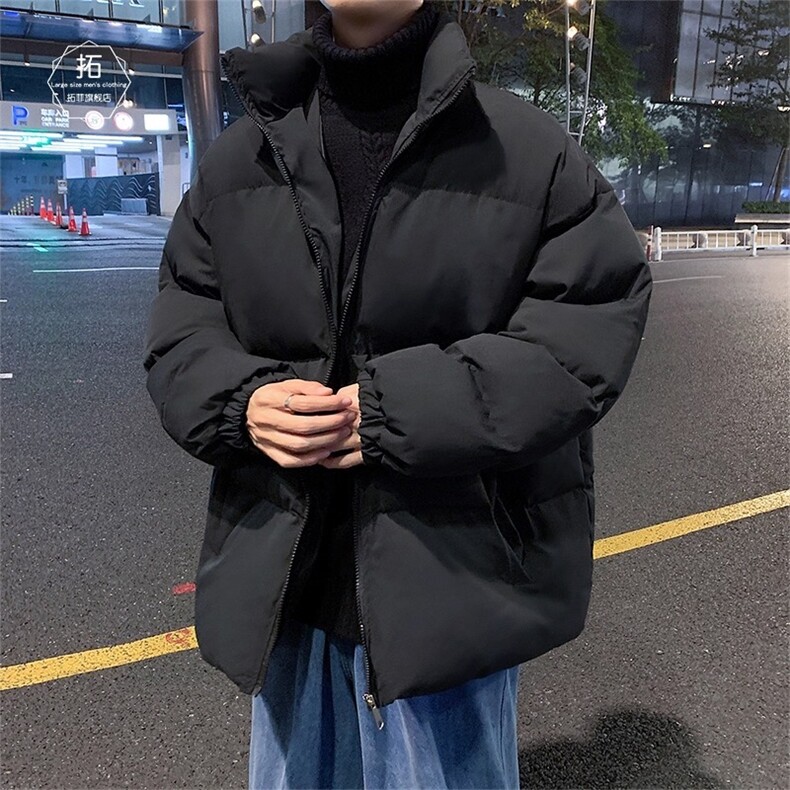 网络图 立领羽绒棉服棉衣加厚韩版宽松男女情侣面包服图片