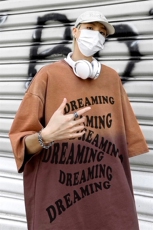 B239-1203-P39渐变扎染创意字母印花复古落肩袖短袖T恤美式，男装T恤，星座514-2(原B239)