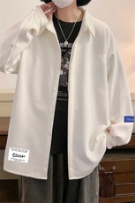 控58加厚加绒衬衫男大码长袖衬衣男外套HC79062-P38加绒款-P48，男装衬衫，电商A040
