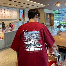 220g纯棉美式夏季短袖t恤男DT403-特批19控38，男装T恤，电商B370