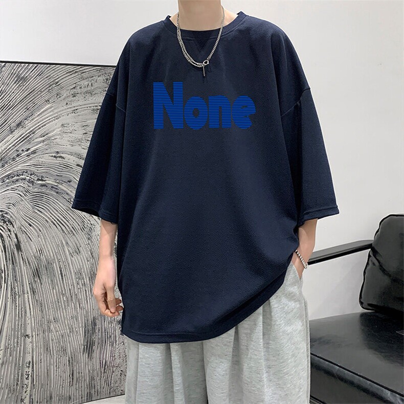 冰丝七分袖t恤男大码五分袖男短袖男中袖Q11424-P30,男装T恤,电商A040