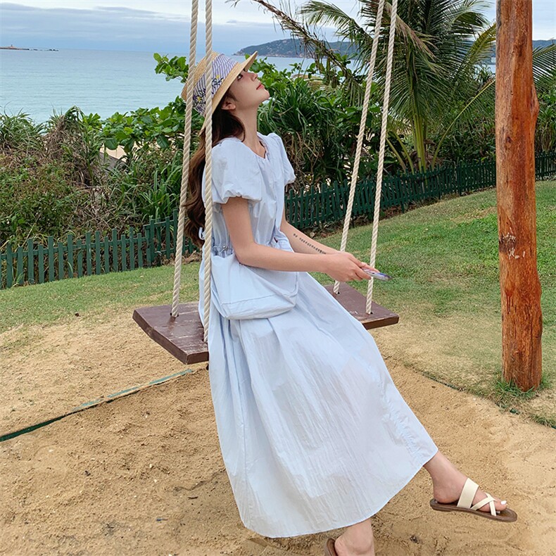 主推现货2025夏季配包包连衣裙C022-9125-P135-K198,女装连衣裙,2C022