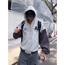 CL0593-P55网络图原版高质量复合全刺绣连帽卫衣潮牌男女同款上衣，男装卫衣，电商C233
