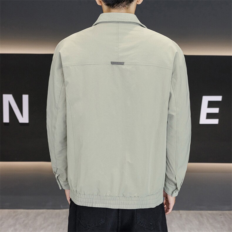 男装羽绒服2025新款痞帅翻领夹克外套男潮牌短款修身休闲时尚,男装羽绒服,星座914