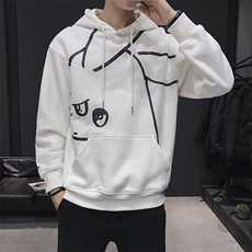 【】A003-HW3081-P55冬装新款加厚加绒连帽男士卫衣木木1，男装卫衣，电商A003