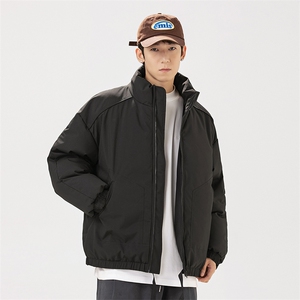现货冬季美式休闲加厚雪山外套夹克立领纯色三防户外工装棉服图片