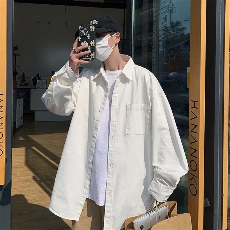 男春款宽松长袖衬衫SK021P38,男装衬衫,星座1116-2