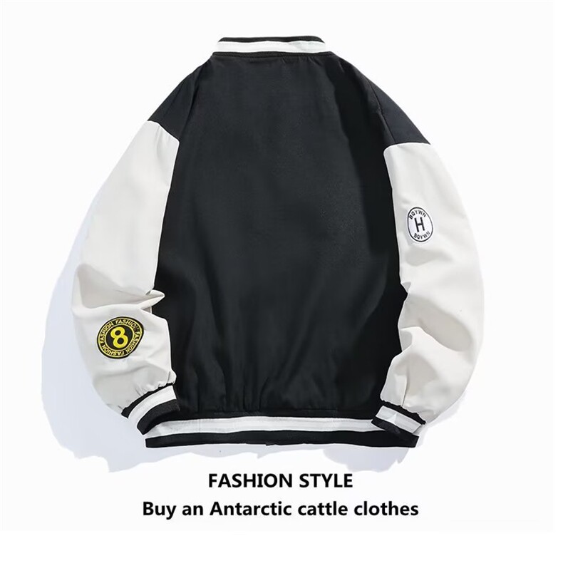 白底平铺JK04-P452025秋新款高品质棒球服夹克男青少年潮流外套,男装夹克,星座310B-1