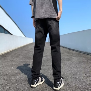 美式牛仔裤男春秋新款休闲直筒裤DN403P42图片