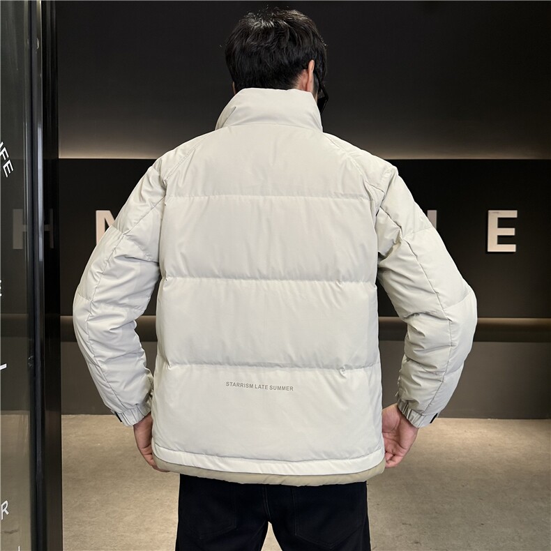 冬季新款防寒加厚白鸭绒立领黑金羽绒服时尚外套上衣男YR113P165,男装羽绒服,电商B226-2（原B217-2）