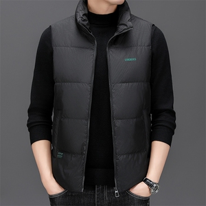 BZW2216钱塘2020-2百搭时尚休闲冬季厚款中年男士羽绒服马甲P155图片