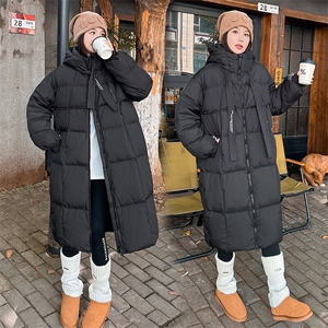 CC044-P110中长款纯棉设计感保腰棉服外套版型修身精工裁剪图片