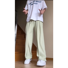 夏季港风时尚休闲冰丝裤设计小众百搭冰丝防水休闲裤KK183P35，男装休闲裤，电商A128
