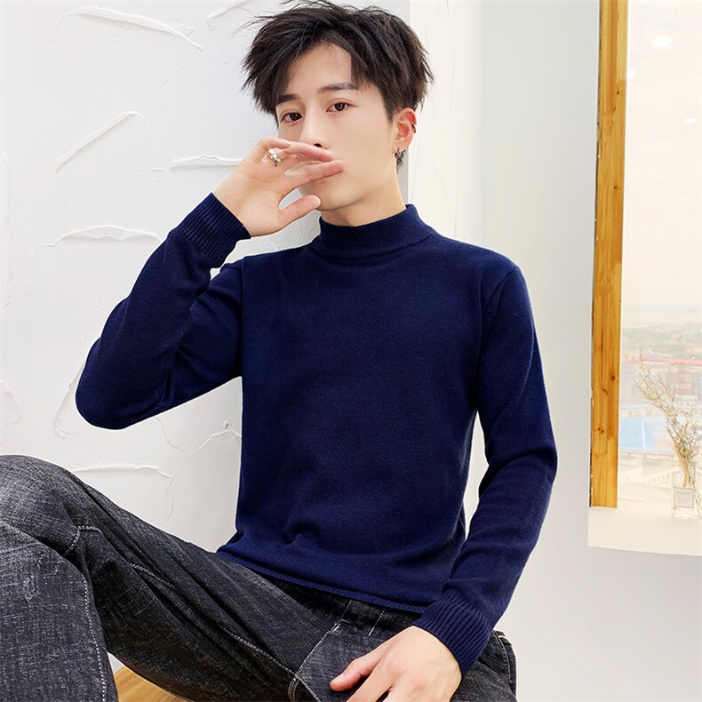 男跑量新款半高领针织衫毛衣时尚帅气1018-M001-P19-4XL-5XL-P22,男装针织衫/毛衣,星座1018