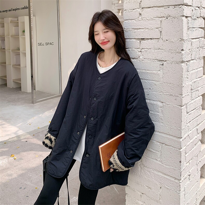 复古羊羔毛两面穿,女装棉衣/棉服,2C207